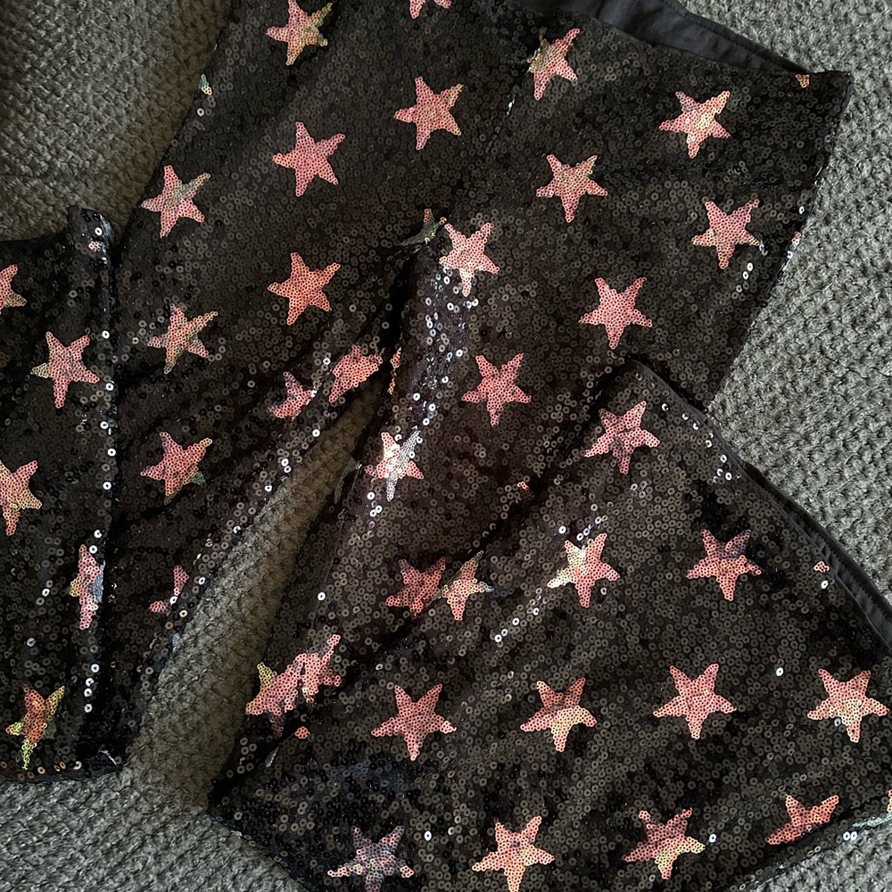 SHEIN sequin flares